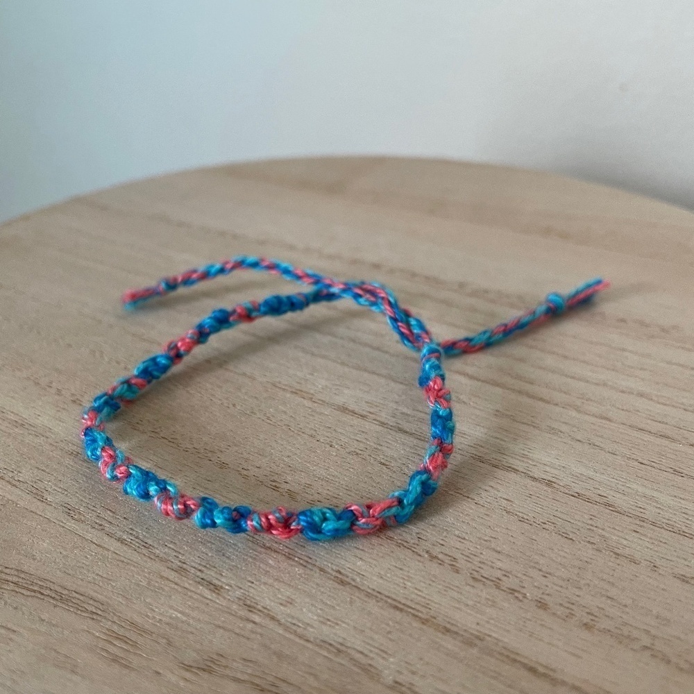 Dark Cotton Candy Woven Bracelet